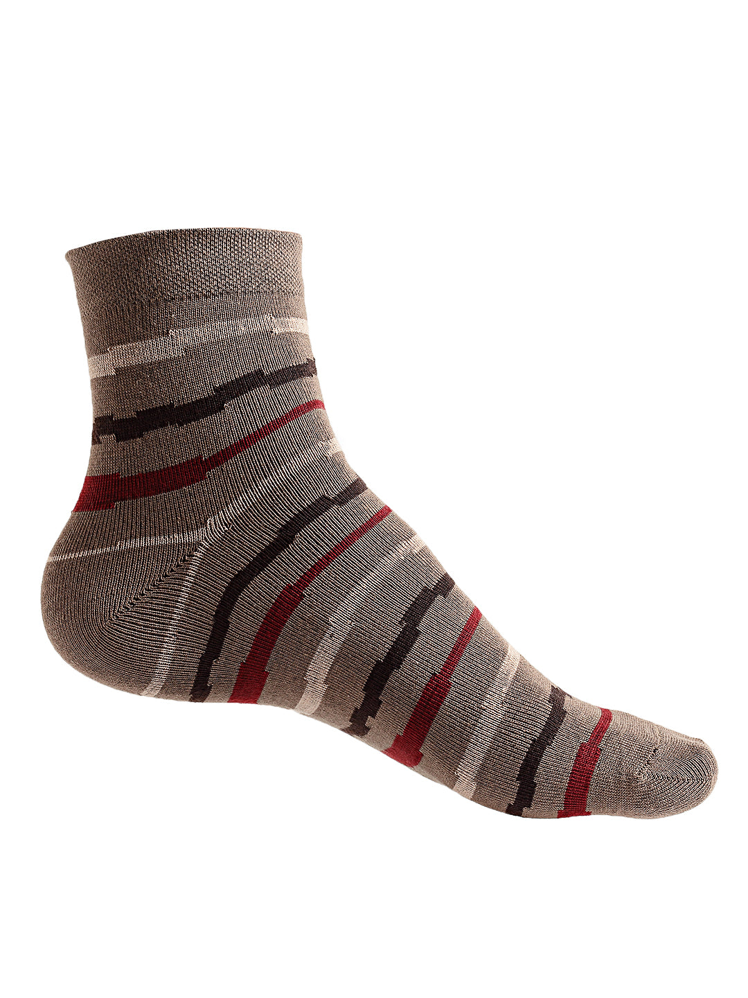 Texlon Men's Ankle Length Cotton Multicolored Socks (Pack of 5 )