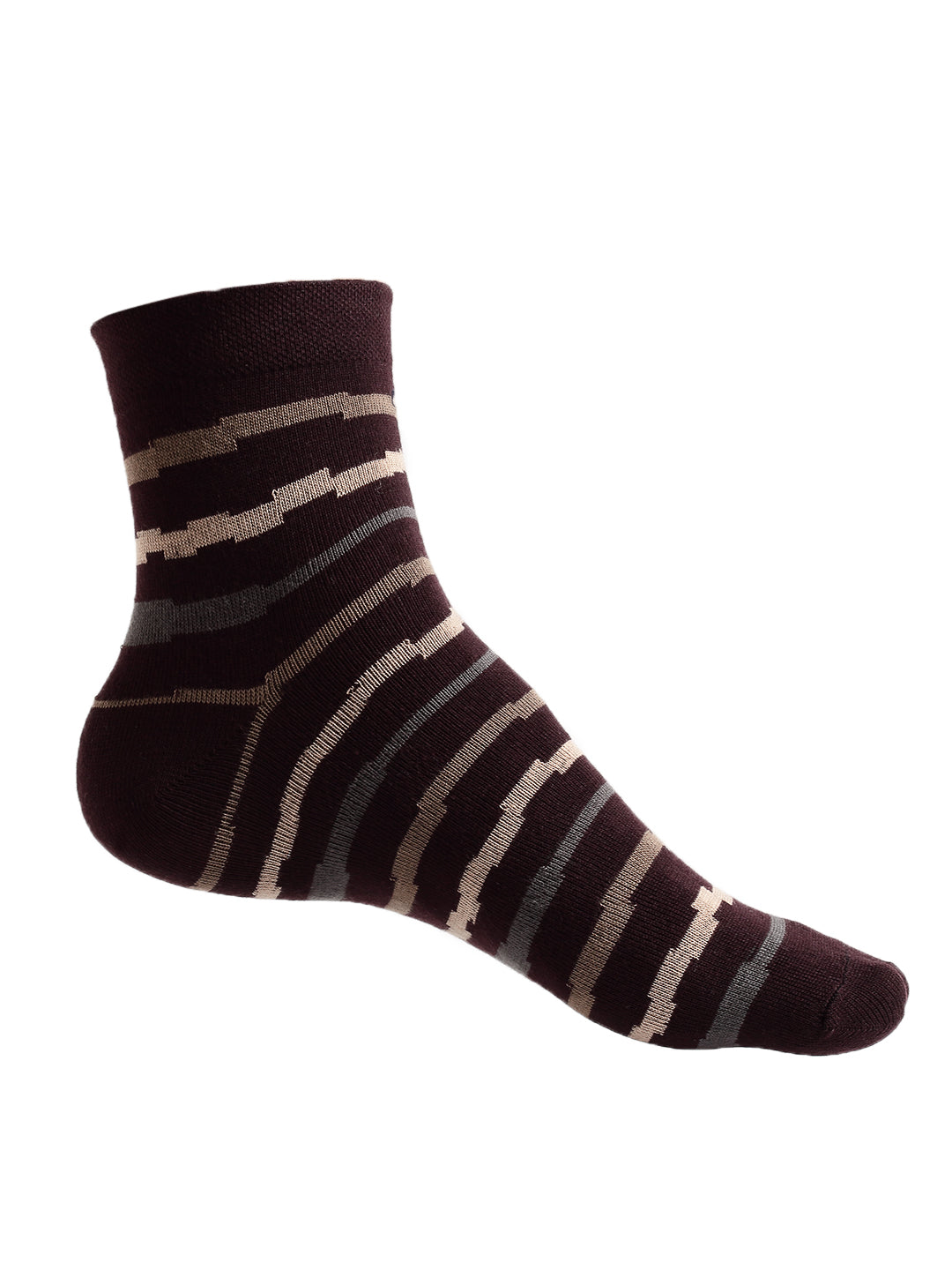 Texlon Men's Ankle Length Cotton Multicolored Socks (Pack of 5 )