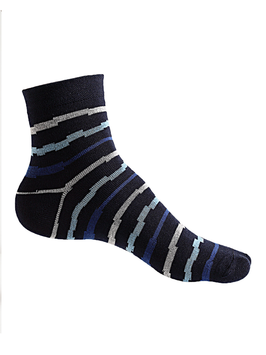 Texlon Men's Ankle Length Cotton Multicolored Socks (Pack of 5 )
