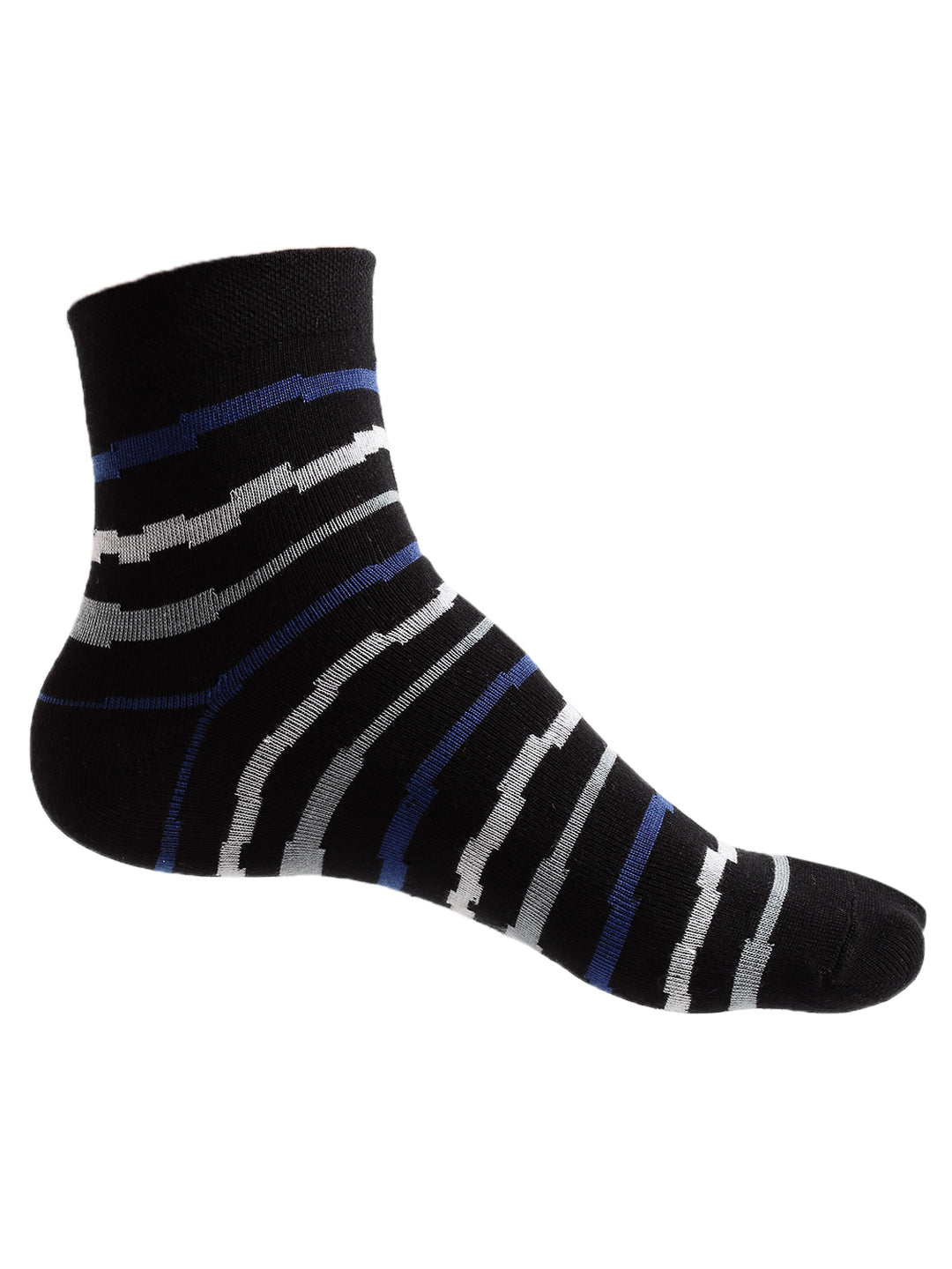Texlon Men's Ankle Length Cotton Multicolored Socks (Pack of 5 )