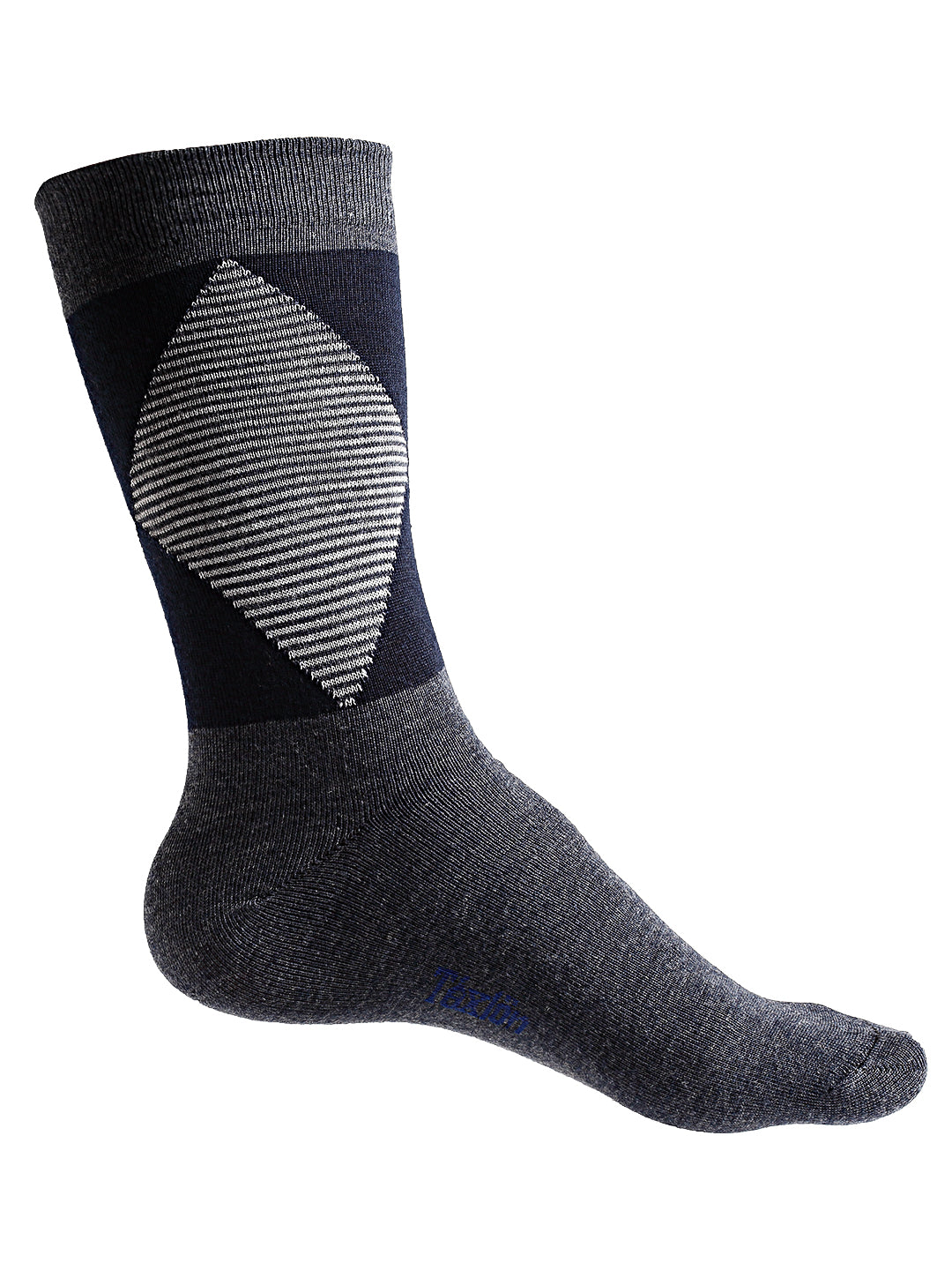 Texlon Men's Woolen Calf Length Thick Winter Wear Socks (Multicolor, Free Size) - Pack of 5 Pairs