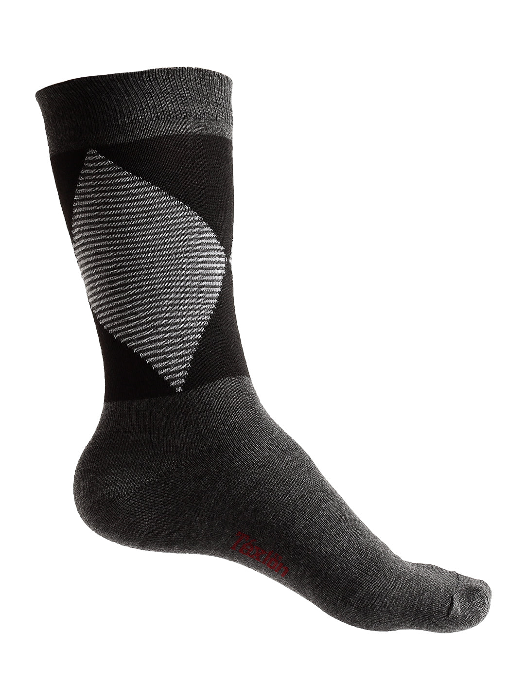 Texlon Men's Woolen Calf Length Thick Winter Wear Socks (Multicolor, Free Size) - Pack of 5 Pairs