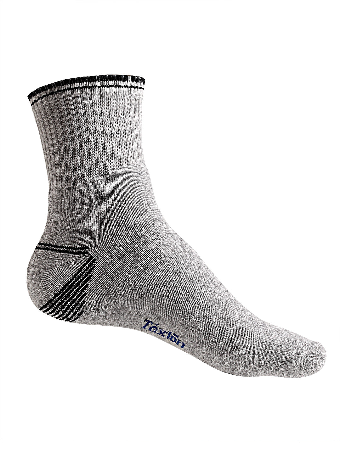 Texlon Men's Thick Terry Ankle length Sports Socks (Free Size) (Multicolor) - Pack Of 3 Pair