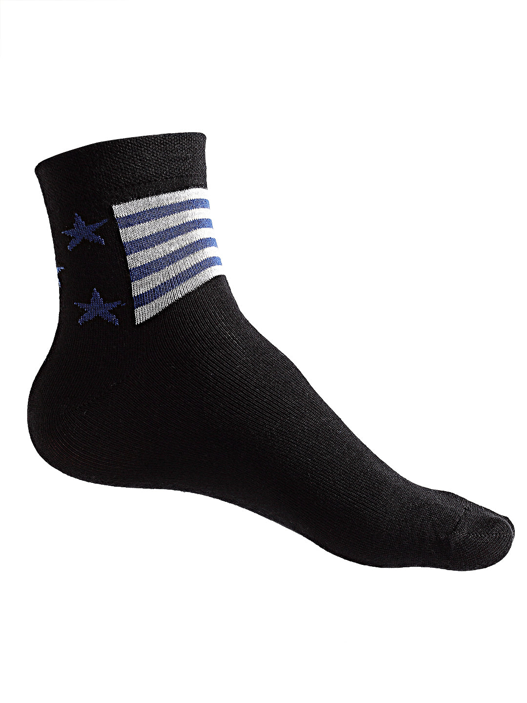 Texlon Men's Ankle Length Cotton Multicolored Socks (Pack of 5 Pairs)