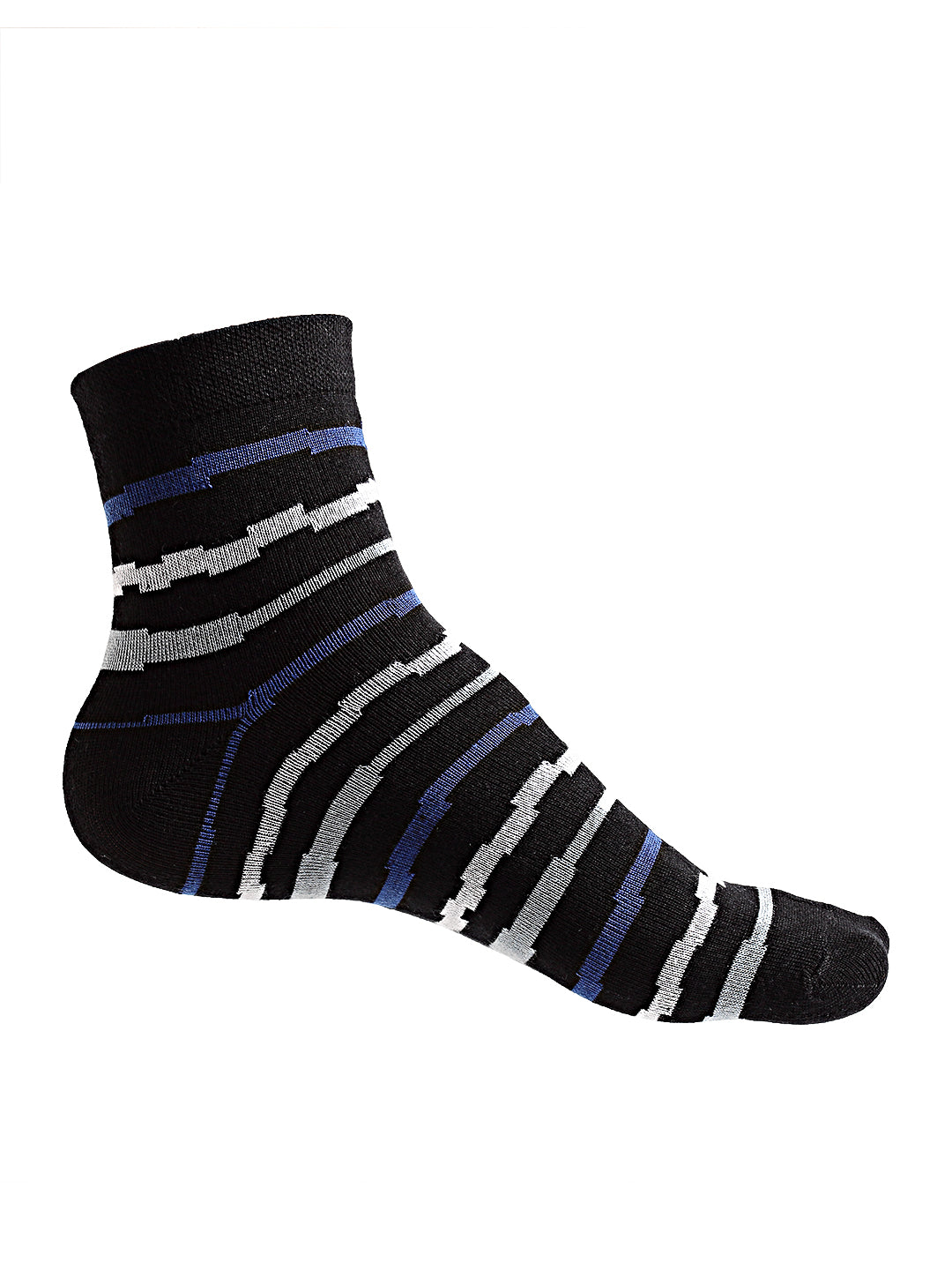 Texlon Men's Ankle Length Cotton Multicolored Socks (Pack of 5 Pairs)