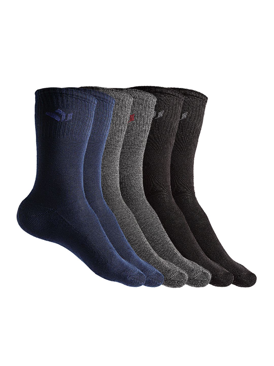 Texlon Men's Cotton Terry Cushioned sole Sports Ankle Length Socks (Free Size) (MultiColoured) - Pack Of 3 Pair