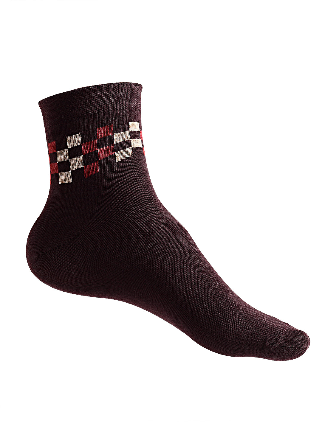 Texlon Men's Ankle Length Cotton Multicolored Socks (Pack of 5 Pairs)