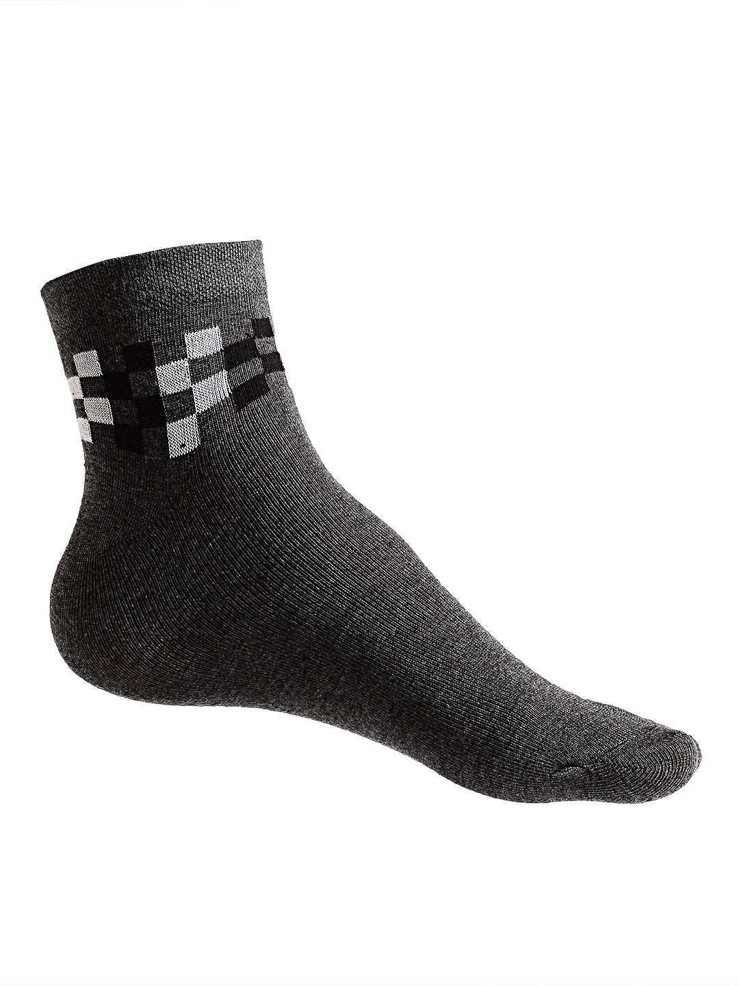 Texlon Men's Ankle Length Cotton Multicolored Socks (Pack of 5 Pairs)