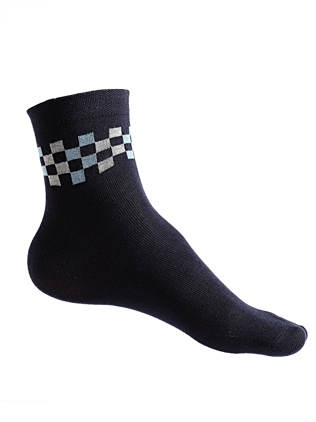 Texlon Men's Ankle Length Cotton Multicolored Socks (Pack of 5 Pairs)