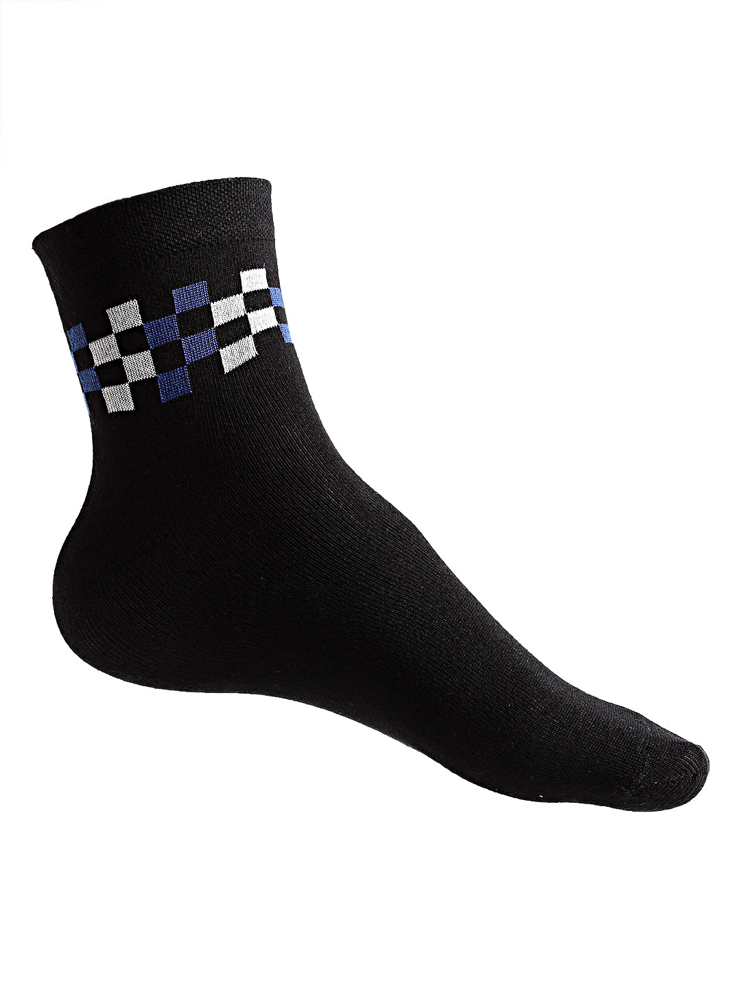Texlon Men's Ankle Length Cotton Multicolored Socks (Pack of 5 Pairs)