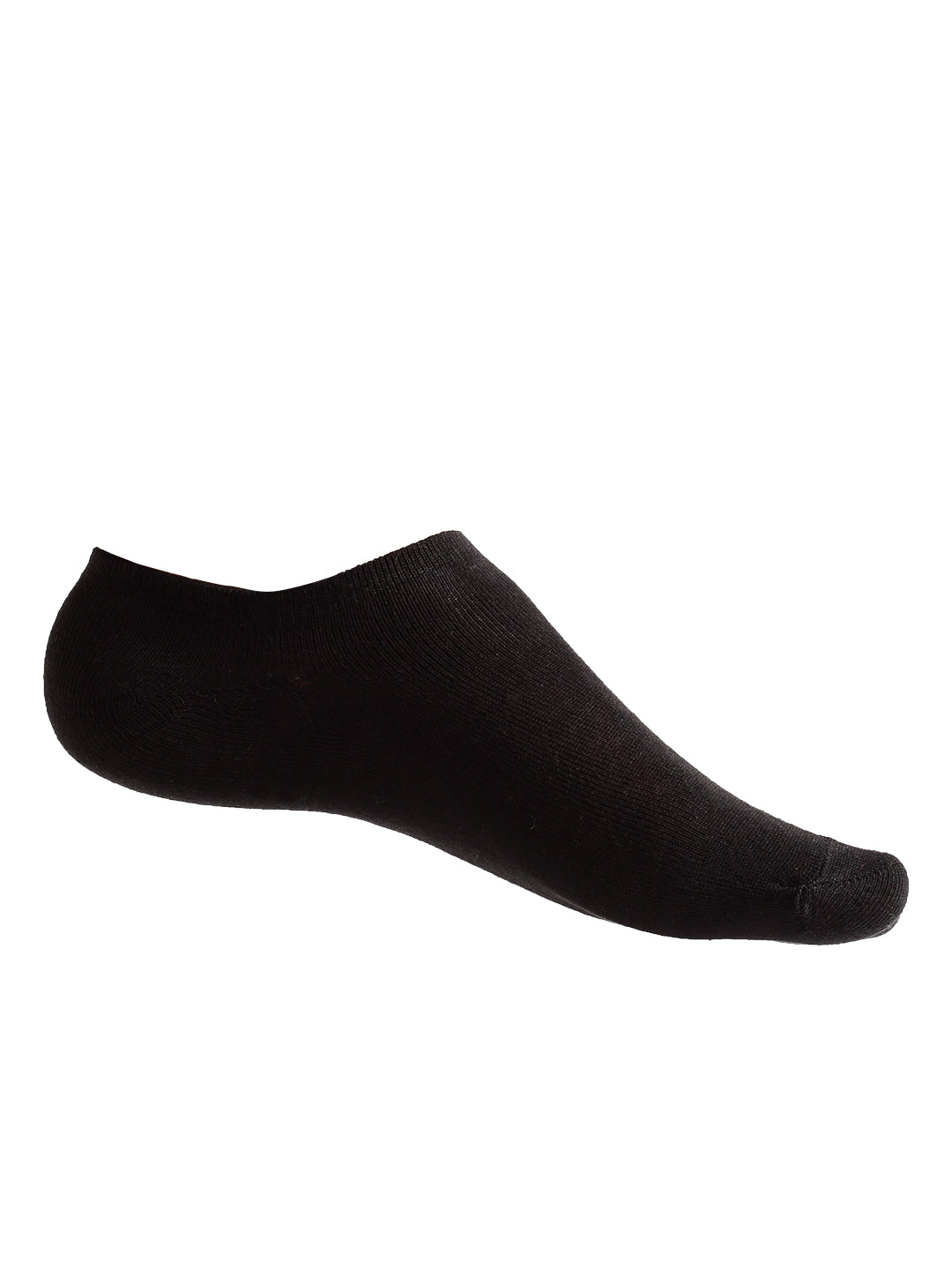 Texlon Men's Cotton Low Cut Loafer Socks (Free Size) (Black) - Pack Of 5 Pair