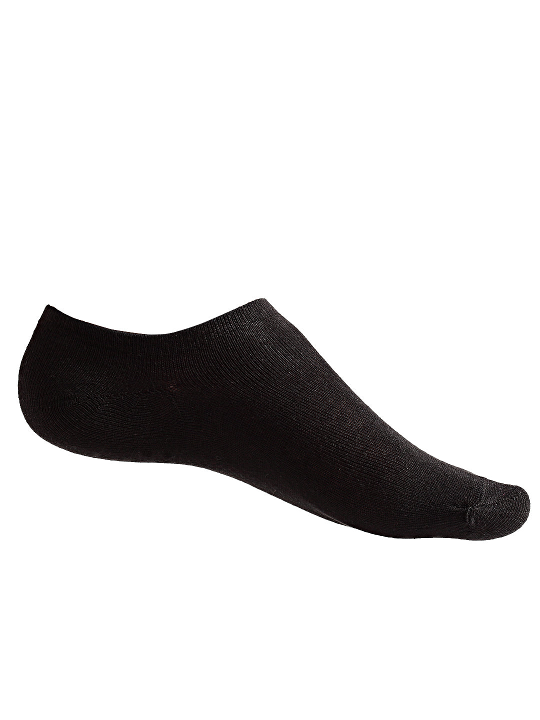Texlon Men's Cotton Low Cut Loafer Socks (Free Size) (Black) - Pack Of 5 Pair