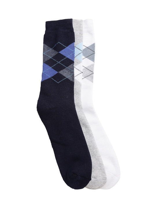 Texlon Men's Cushioned Sports Mid-calf Length Socks (Pack of 3)