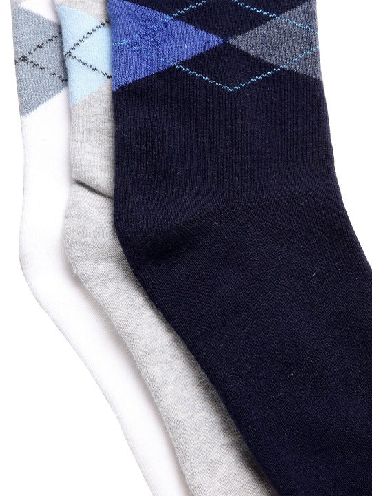 Texlon Men's Cushioned Sports Mid-calf Length Socks (Pack of 3)
