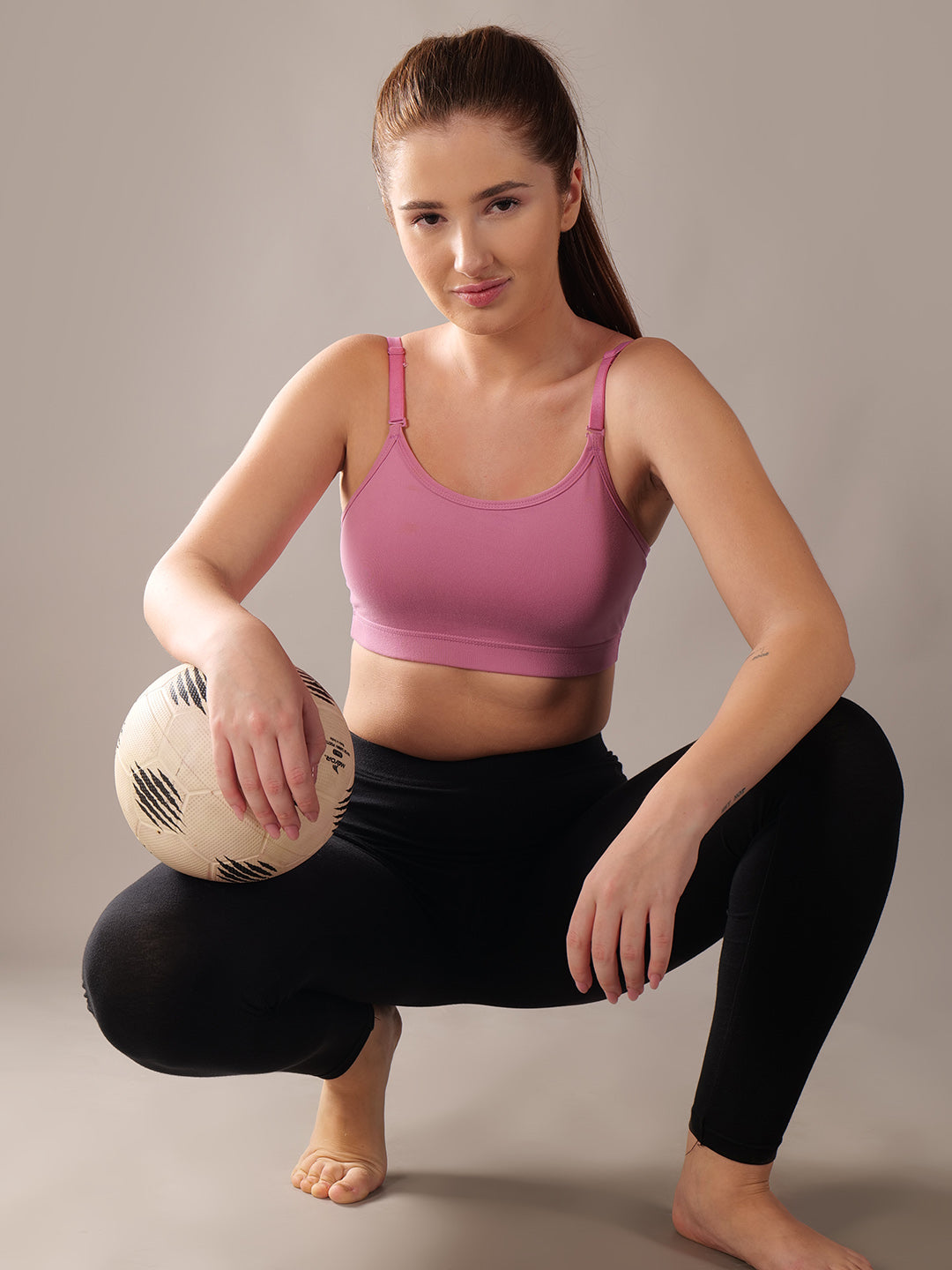Softskin Pack of 6 Womens Modal Spandex Non Padded Beginner Sports Bra |Soft Feel|Moisture Absorbing|Beginner Sports Bra|Multipack
