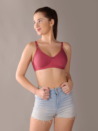 Pack of 6 Solid Non-Wired Non Padded T-shirt bras