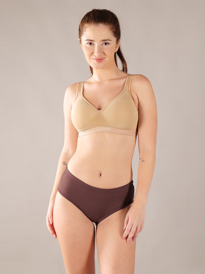 Softskin Pack of 6 women's Rib Design Nylon Spandex Panties