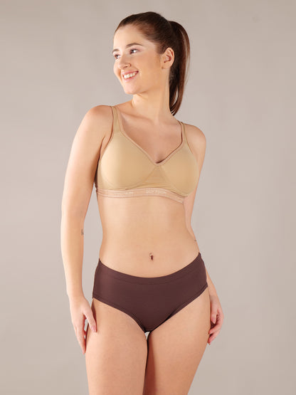 Softskin Pack of 6 women's Rib Design Nylon Spandex Panties