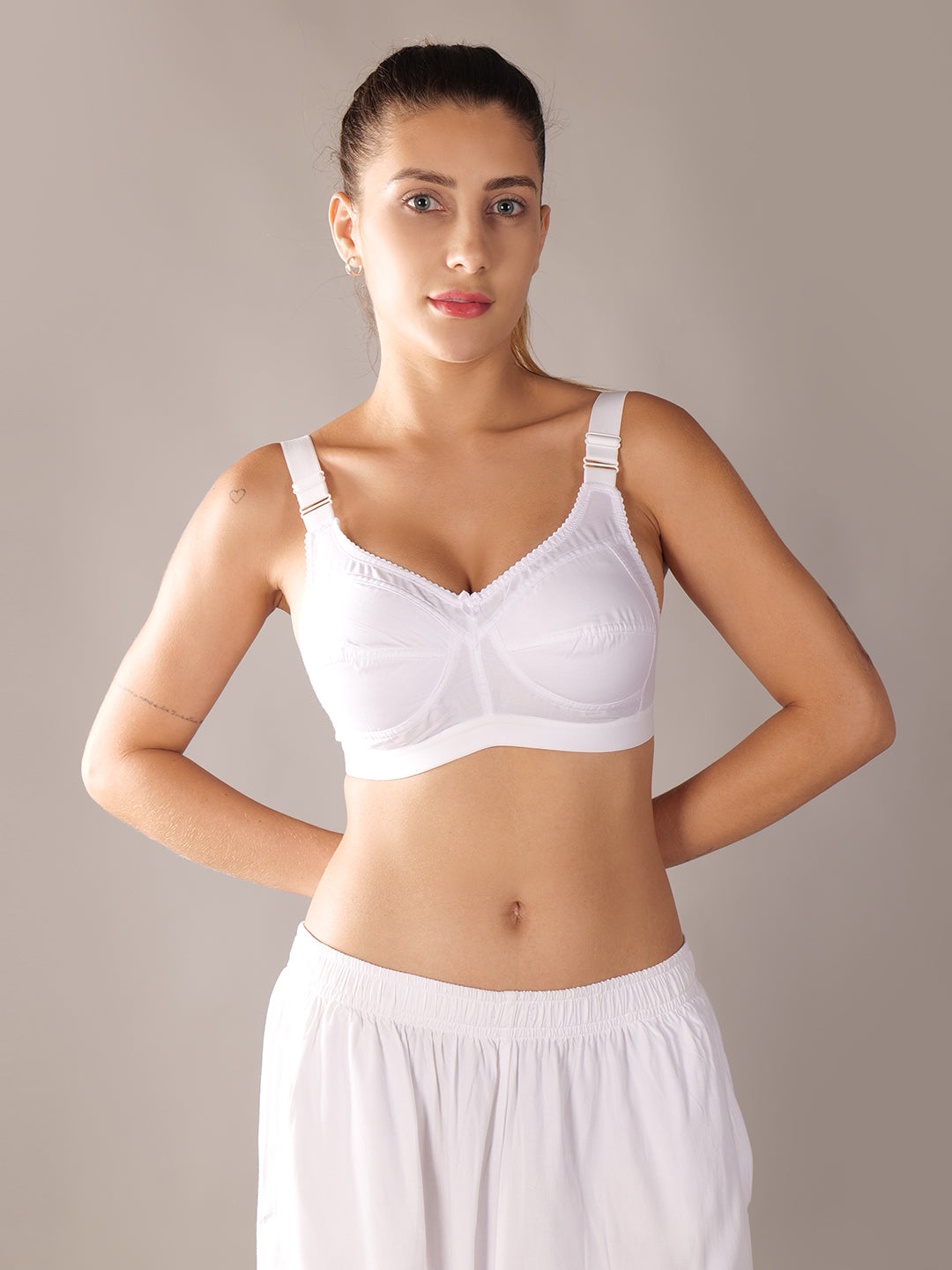Women's Cotton T-Shirt Bra-Pack of 2