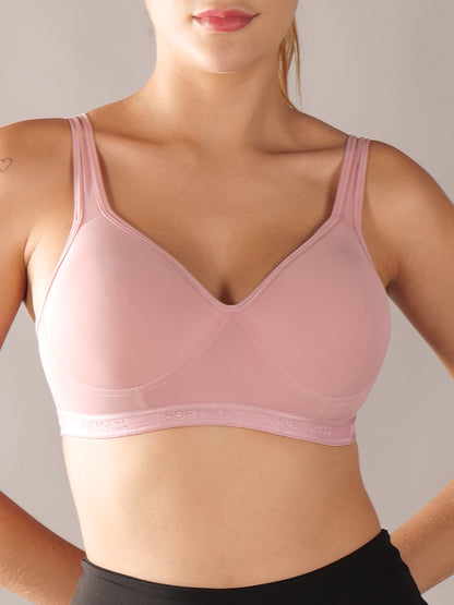 Softskin Pack of 3 Womens Nylon Spandex Padded Sports Bra