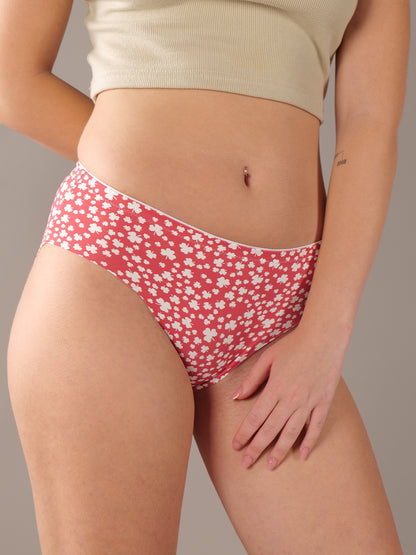 Softskin Pack of 3 Nylon Spandex Printed Seamless Panties