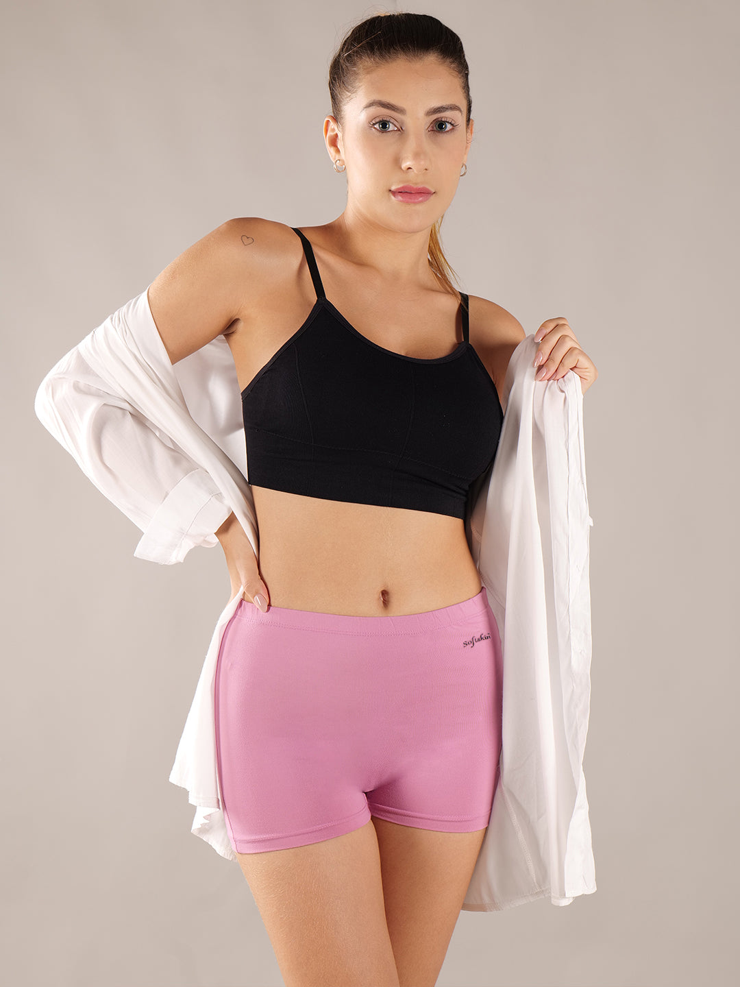 Softskin Women's Cotton blend Boyshorts (Pack of 6)