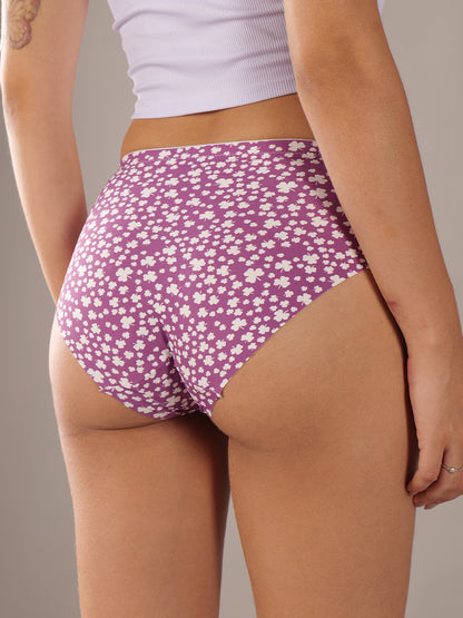 Softskin Pack of 3 Nylon Spandex Printed Seamless Panties