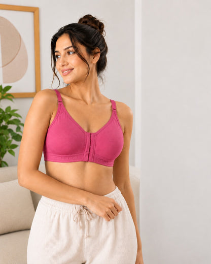 Pack Of 6 Full Coverage Non Padded Everyday Front Open Bra With All Day Comfort