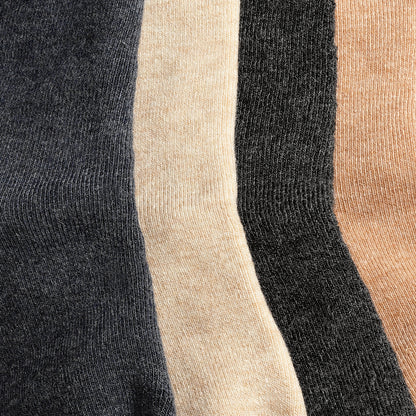 Texlon Women Ankle Length Thumb Woolen Terry Thick Towel Spandex Winter Wear Socks Pack of 4